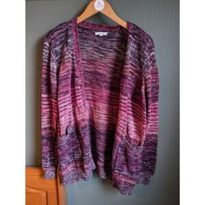 XL Maurices Purple Ombre Cardigan